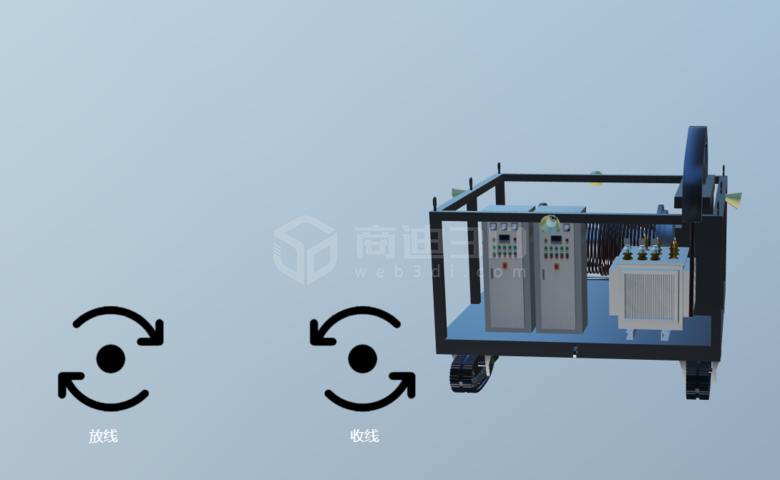 卷纜車3d展示