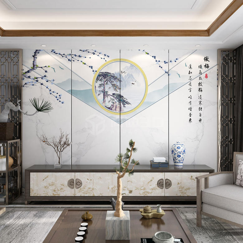 電視背景墻效果圖