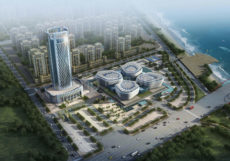 【商迪3D】室外建筑效果圖-昌潤大廈.jpg