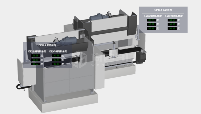 机械产品模型生产数据3D可视化在线实时展示
