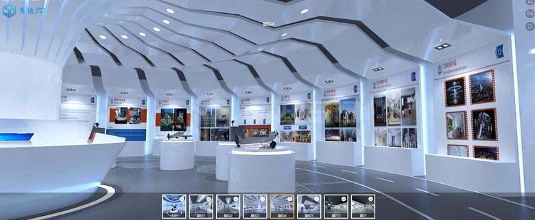 企業云展廳3D虛擬空間VR線上展館