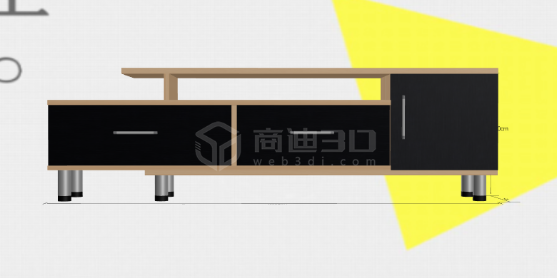 电视柜3D模型可视化线上展示