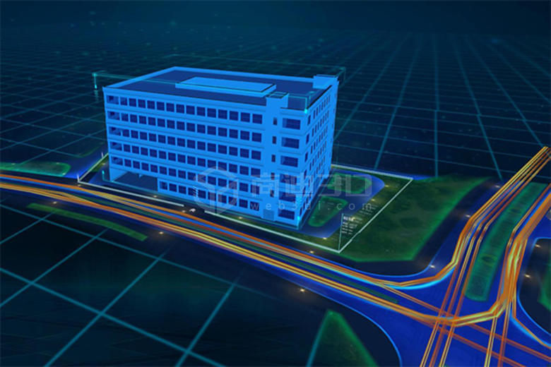 三维电子沙盘3D智慧园区建筑建模可视化模型解决方案