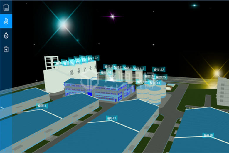 园区3D可视化建模三维建筑模型数据在线展示