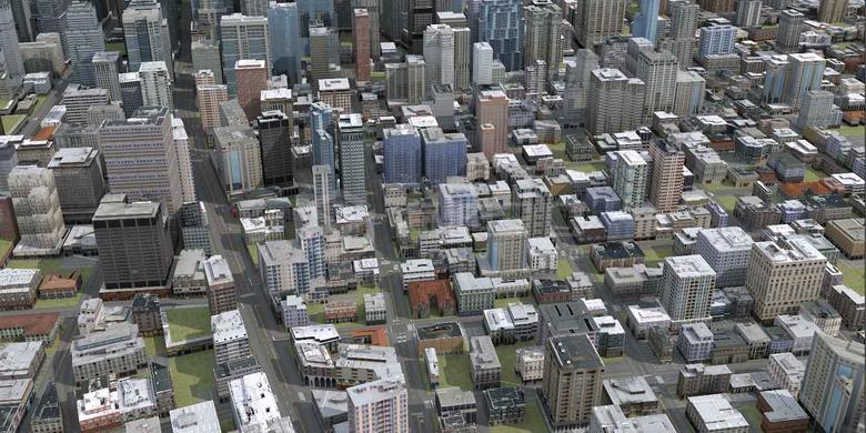 建筑模型3D展示智慧城市三維可視化虛擬場景制作