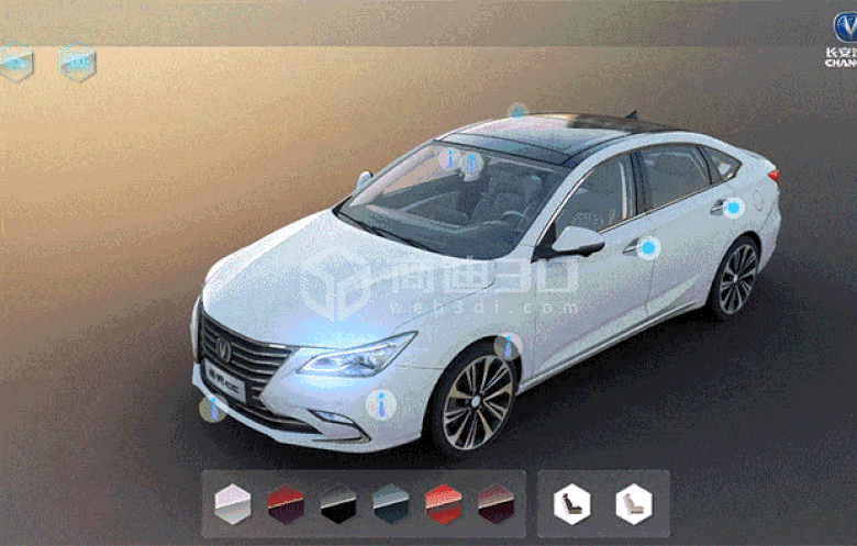 汽车3d展示页面VR在线虚拟看车线上车展