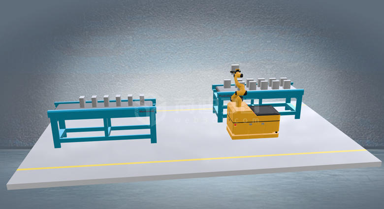 工廠3d仿真機(jī)械臂機(jī)器人3D工業(yè)仿真