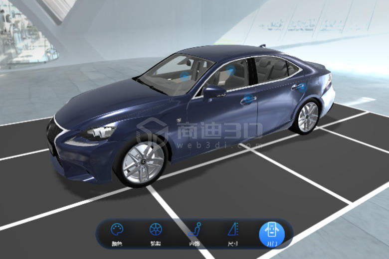三維實(shí)景建模H5線上vr汽車(chē)智能交互3D展示
