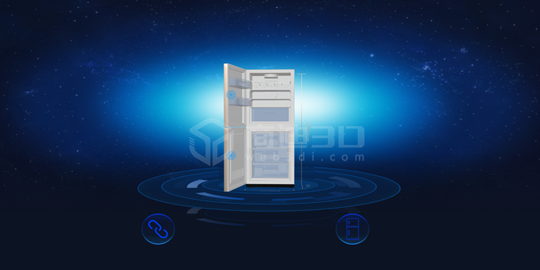 冰箱產(chǎn)品建模3D冰柜模型