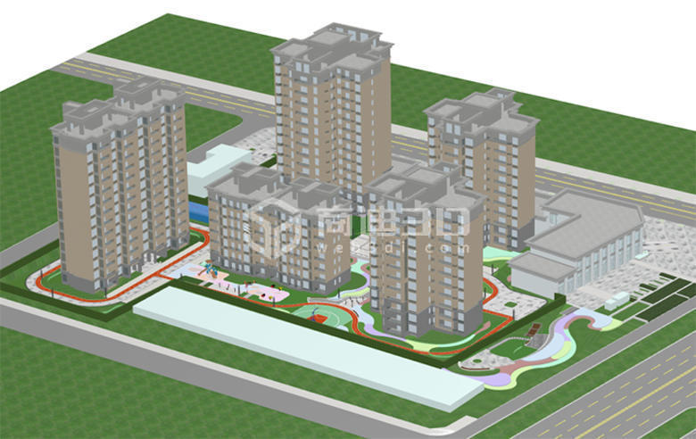 智慧园区3D可视化建模