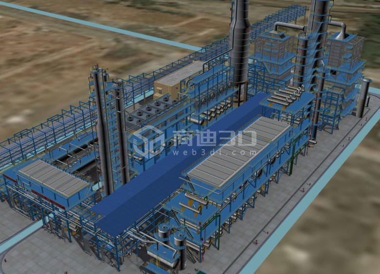 工业3D互联网三维可视化工厂数据管理系统