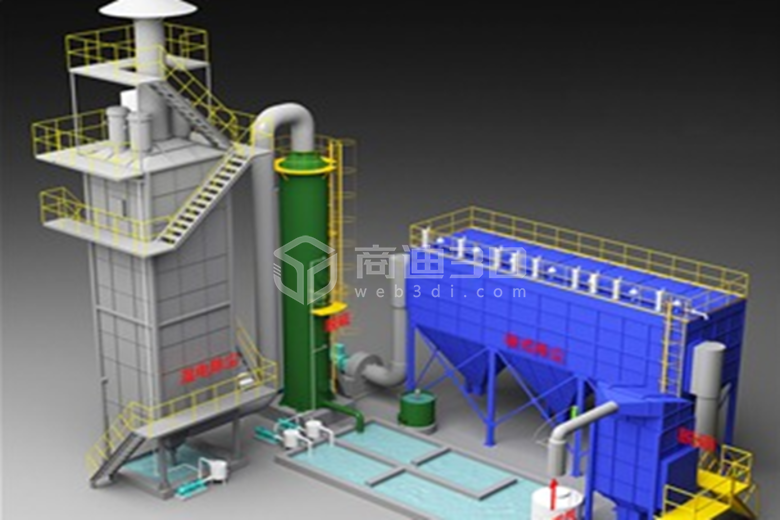 工业3D可视化三维数字化智能工厂管理系统 