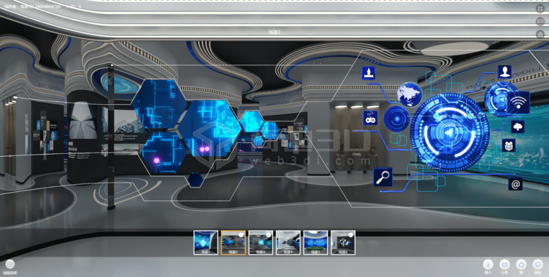 向日葵视频在线观看3D打造科技風線上虛擬企業展廳