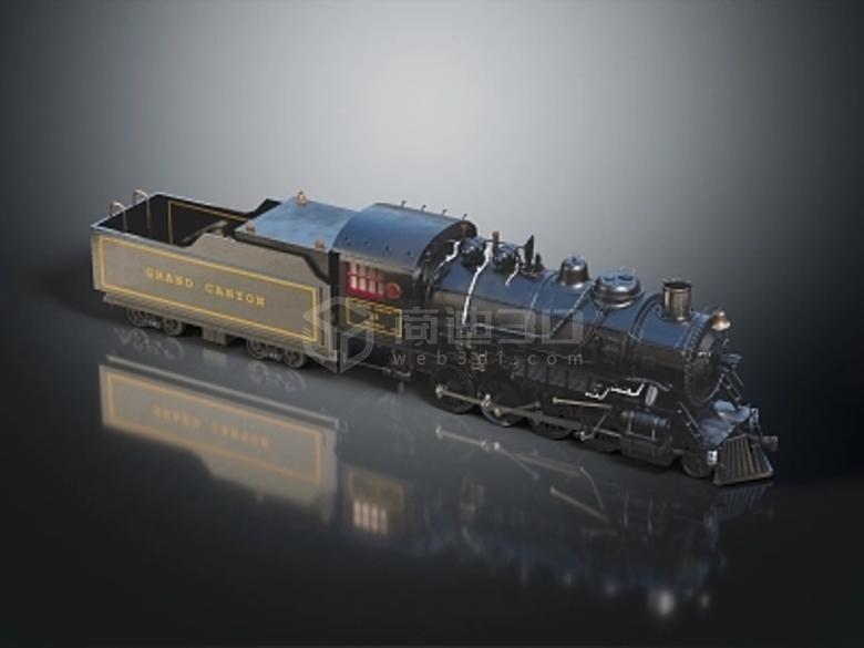 如何制作立体火车模型的3D展示？