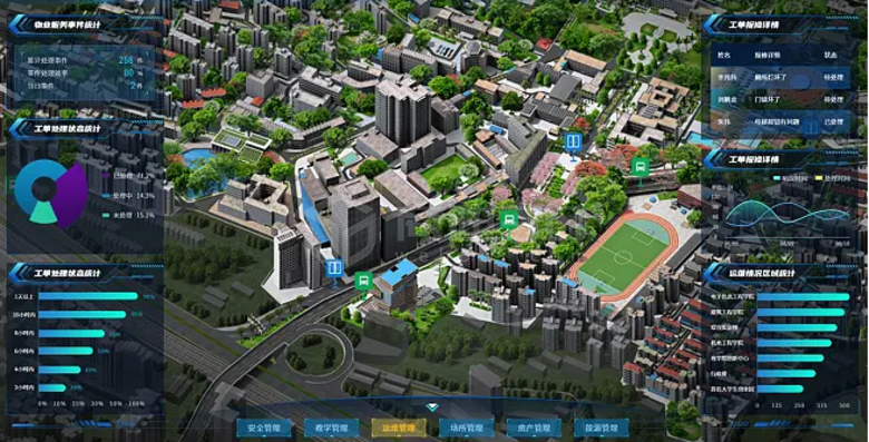 哈尔滨数据可视化3d地图大屏制作