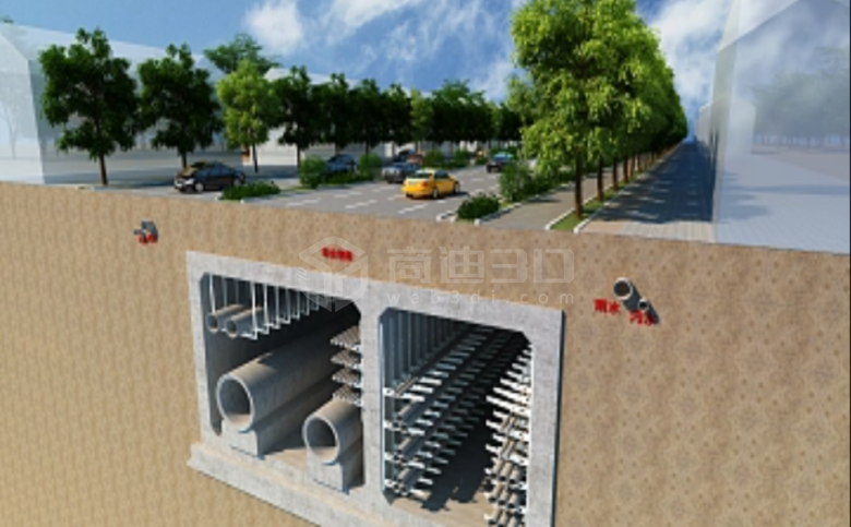 漯河市综合管廊3D可视化地图建模