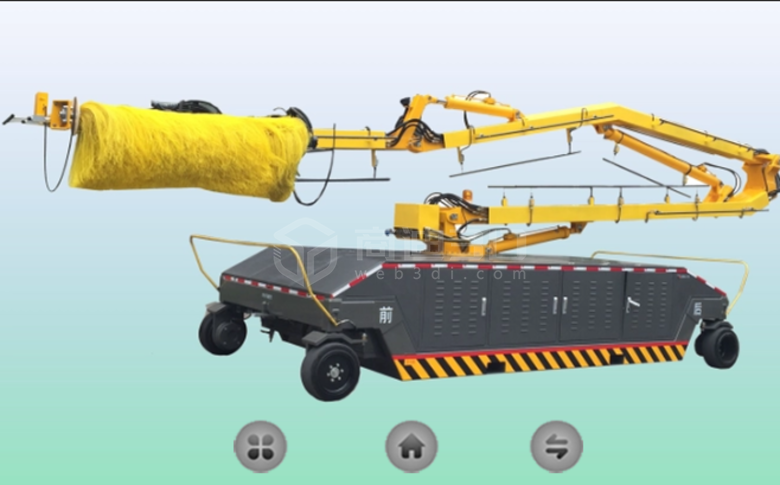 泉州飞机表面清洗机器人3d设备建模三维虚拟漫游展示