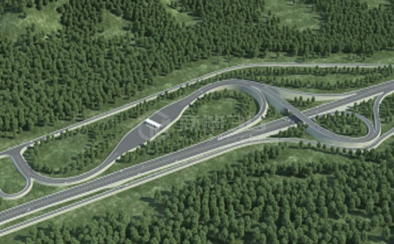 智慧交通3d可视化高速路数字孪生建模