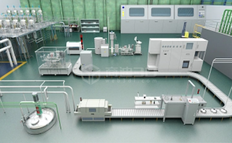 智慧车间3d可视化建模_生产车间数字孪生管理系统