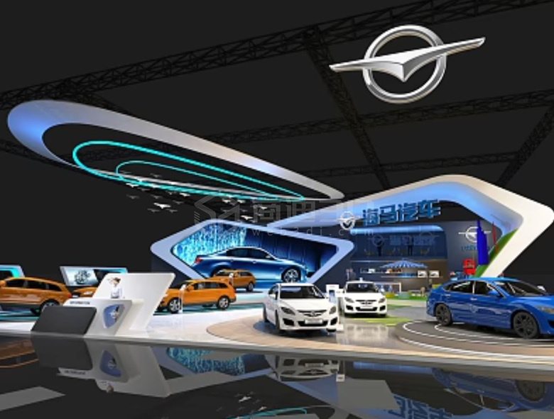 3D建模助力汽車飾品展覽，全方位展現產品特點和設計工藝！
