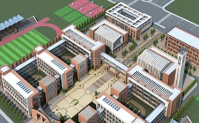 鞍山市智慧教育3D可视化地图建模