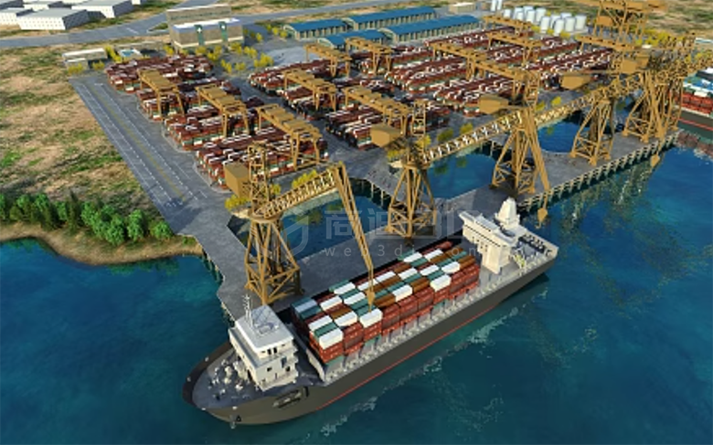 通过3D建模，探索未来港口：打造可视化港口规划与设计