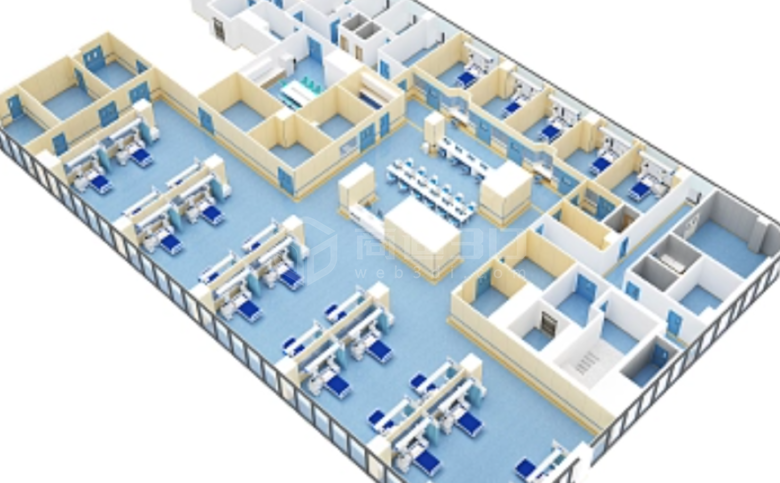 五指山市智慧医疗3D可视化地图建模