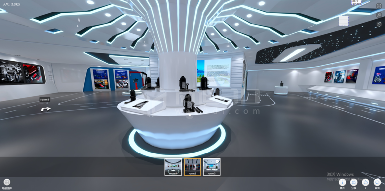 機械設備3D科技感展廳設計：激發靈感的展示空間