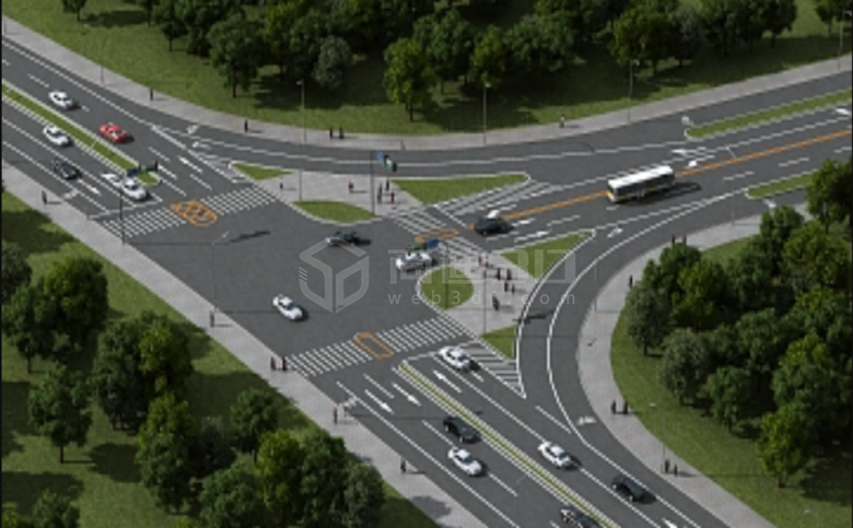鸡西市智慧交通3D可视化地图建模
