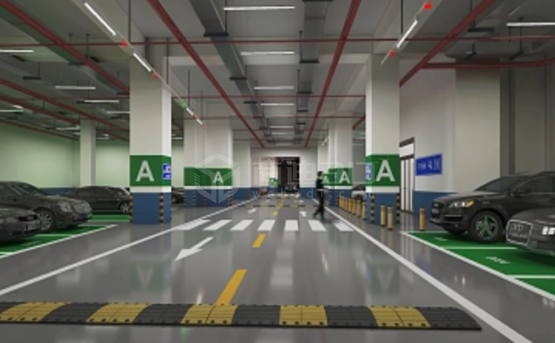 南充市智慧停车场3D可视化地图建模