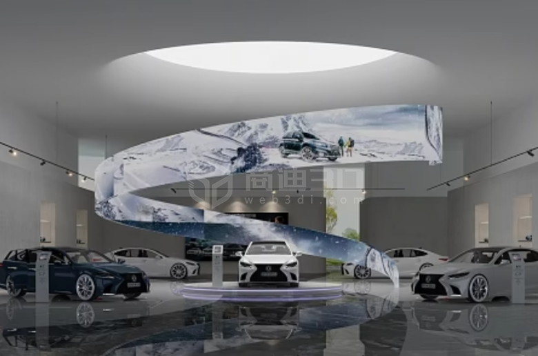 数字汽车展馆携云端3D汽车及3D看车技术，诠释汽车科技魅力
