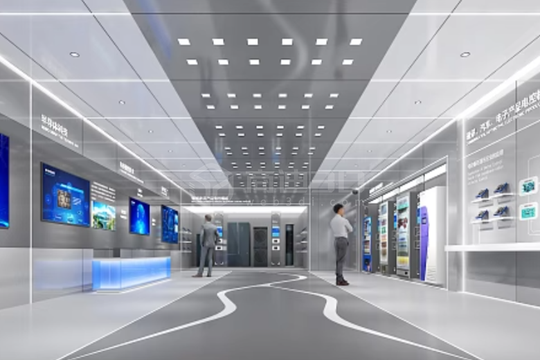 企业电子科技展厅：运用3D模型与VR技术，展现电子产品的未来