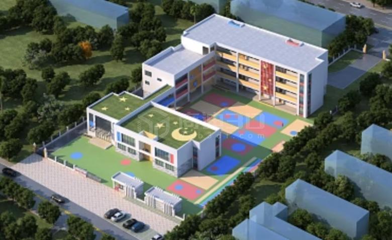 幼儿园小学中学大学校园3d可视化数字孪生三维建模