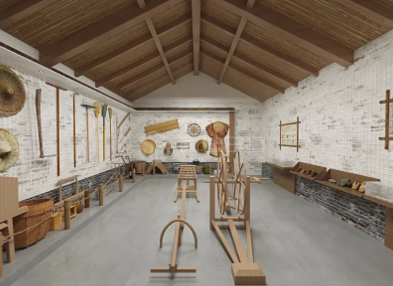 專業農耕文化展館設：結合3D全景、3D效果圖的農產品展廳