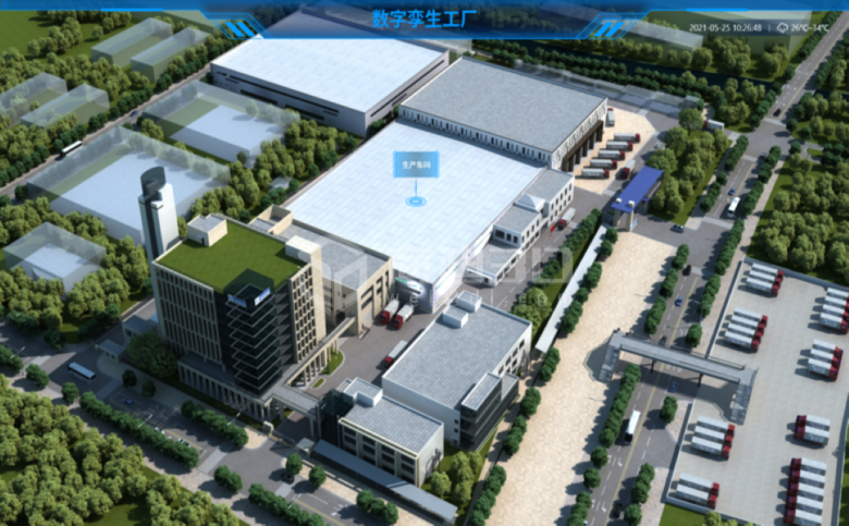 酒泉智慧工厂3D可视化地图建模