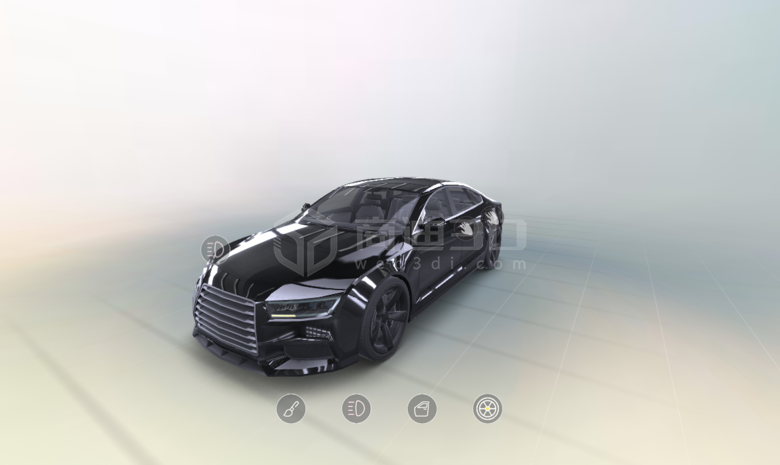 web3d产品建模三维看车展示