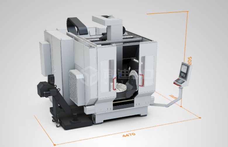 加工机床web3d产品三维展示制作