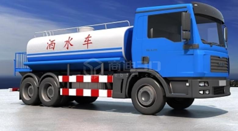 洒水车 扫雪车 矿车 翻斗车 叉车 铲车三维建模web3d展示