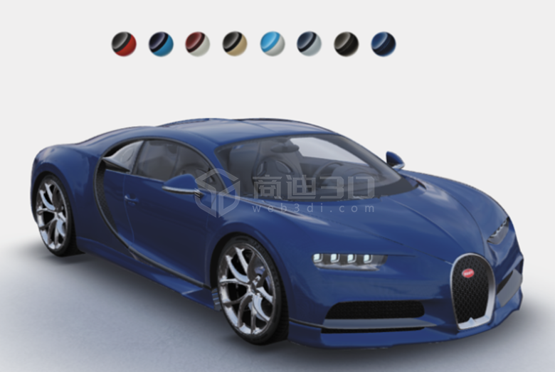 汽车外衣3Dvr立体模型线上颜色选配展示体验