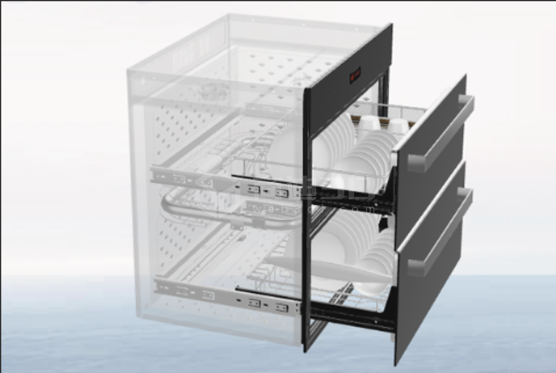 消毒柜3dvr立体模型在线三维产品展示