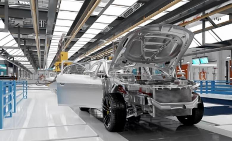 汽车工厂 3D 建模可视化数字孪生系统