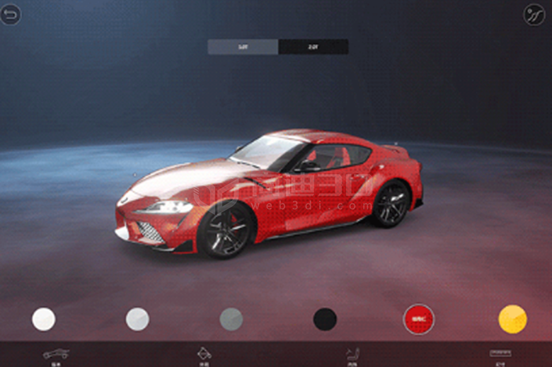 丰田汽车VR互动在线三维展示体验
