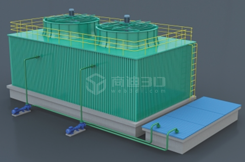 化工厂机械设备板式塔3D建模H5三维交互展示