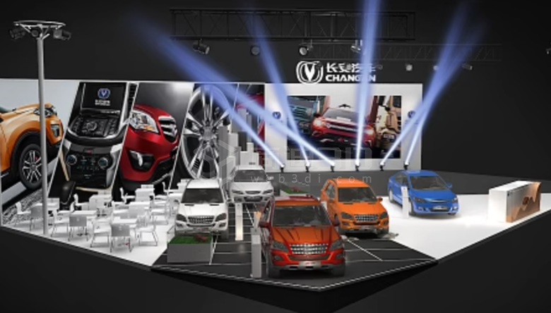 迎接戶外汽車產品線上發布會，3D展示技術展現汽車全新風貌