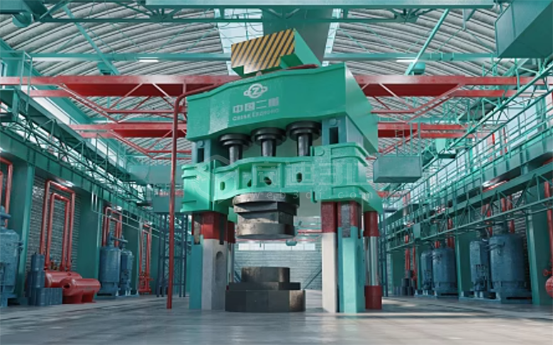 钢铁加工厂3D建模大屏展示：安全生产与高效运营的双重保障