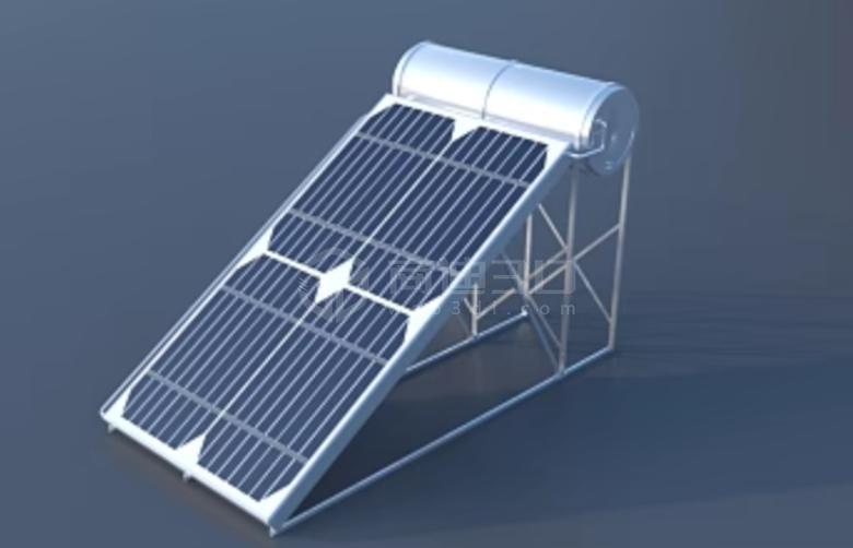 太阳能热水器三维建模web3d展示