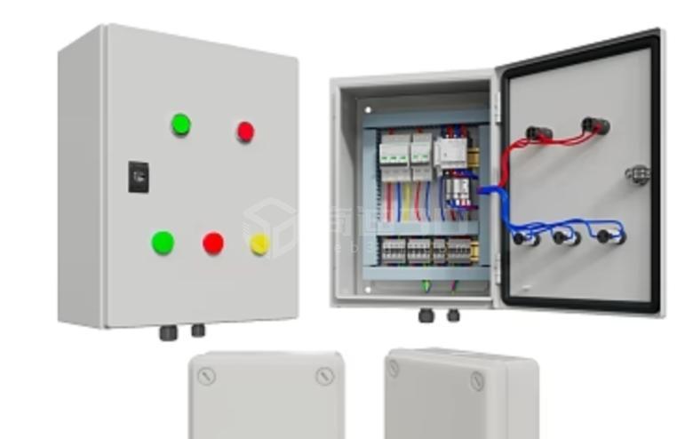 机箱 设备箱 配电箱 防水箱 门禁控制箱三维建模web3d展示