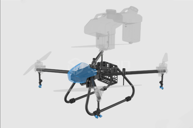 杭州农林多旋翼无人机三维模型web3d展示技术