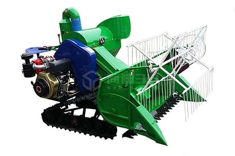 潍坊农业稻麦收割机械3dvr模型在线互动三维展示