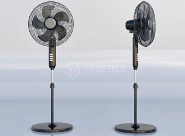 空调 电风扇 风扇灯三维建模web3d展示